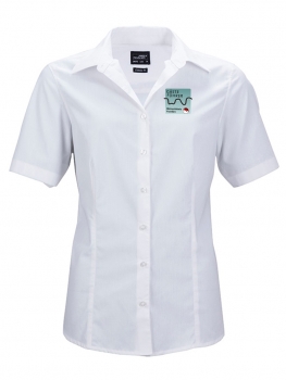 Damen Bluse Kurzarm, inkl. Druck